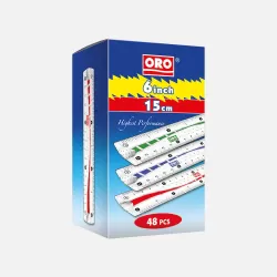 Scale 6 inch (15cm) No.221 Pack of 48pcs ORO