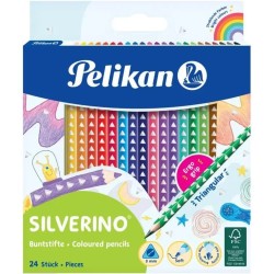 Colored Pencil Silvernio Triang 24P FSC