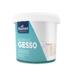 Acrylic Gesso White Canvas Primer set of 3 Pcs 0.91ltr Bluebird