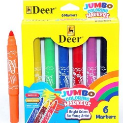 Jumbo Coloring Marker 6 Color Deer