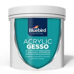 Acrylic Gesso Black Canvas Primer 100ml Bluebird