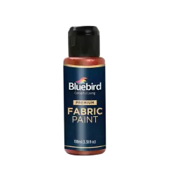 Fabric Paint Cherry Red Metallic 100ML Bluebird