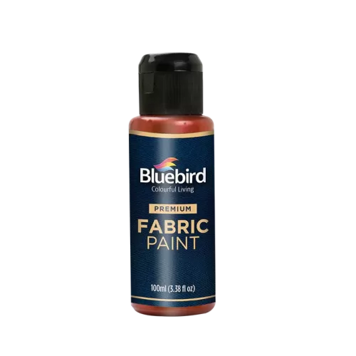 Fabric Paint Cherry Red Metallic 100ML Bluebird