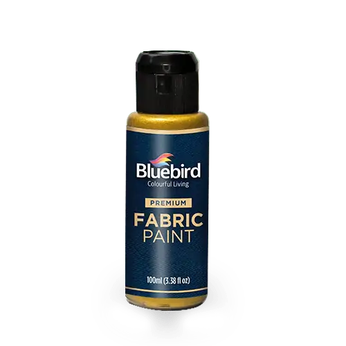 Fabric Paint Royal Gold Metallic 100ml Bluebird