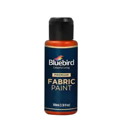 Fabric Paint Tangerine Red Primary 100ml Bluebird