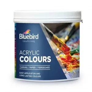 Bluebird Acrylic Colour Black Signature 600ml - Premium Quality Paint for Art & Craft Projects