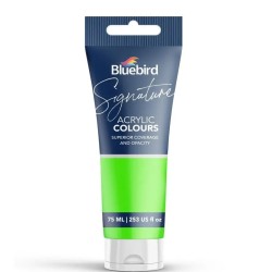 Acrylic Colours Bright Green Signature Bright Shades 75ml Bluebird