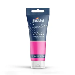 Bluebird 75ml Bright Pink Acrylic Paint – Signature Bright Shades