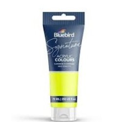 Acrylic Colours Bright Yellow Signature Bright Shades 75ml Bluebird