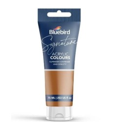 Acrylic Colours Copper Signature Metallic Shades 75ml Bluebird