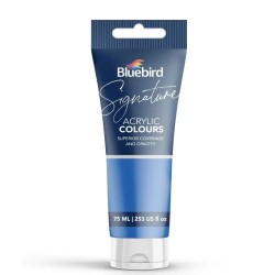 Acrylic Colour Solid Shades Cobalt Blue Signature 75ml Bluebird