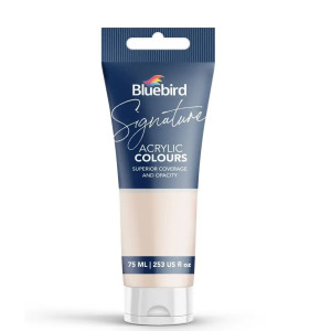 Bluebird Acrylic Colour Fresh Praline & Cosmic Pink Signature 75ml - Vibrant & Premium Quality Paint for Art Projects