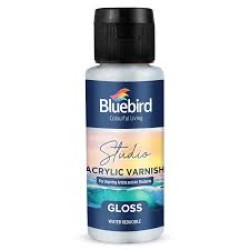 Studio Acrylic Varnish Gloss Water Based 100ml Bluebird