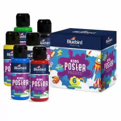 Poster Paints Kids 100ml Sets Of 6pc Bluebird