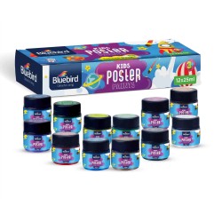 Poster Paints Kids 25ml Sets of 12 Bluebird