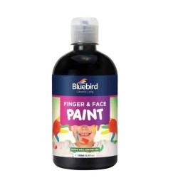 Finger And Face Paint Lamp Black 500ml Bluebird