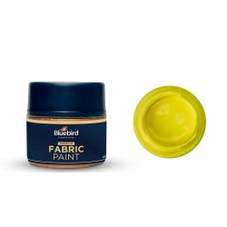 Fabric Paint Lemon Yellow Primary 25ml Bluebird