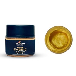 Fabric Paint Light Gold Metallic 25ml Bluebird