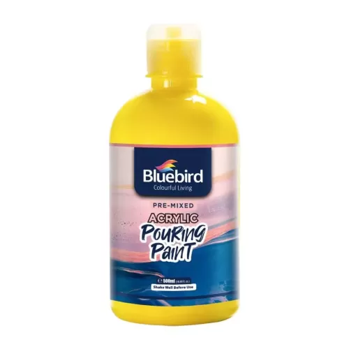 Bluebird Acrylic Pouring Lemon Yellow Paint - 500ml