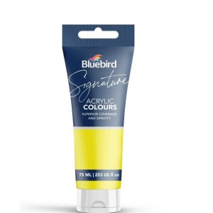 Acrylic Colour Solid Shade Lemon Yellow & Pink Signature (75ml) – Bluebird Collection