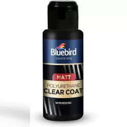 Polyurethane Clear Coat Varnish Matt Water Based 100ml Bluebird