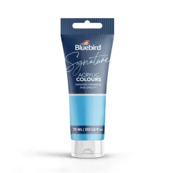 Acrylic Colours Ocean Blue Signature Metallic Shades 75ml Bluebird