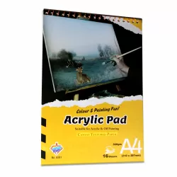 Pad Acrylic A4 300gm Spiral 6201 Superb Board