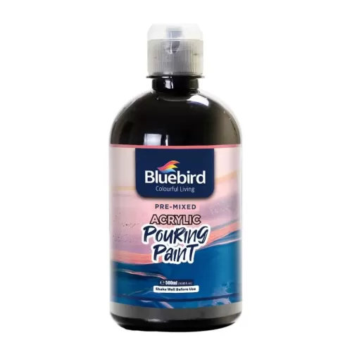 Bluebird Acrylic Pouring Black Paint - 500ml