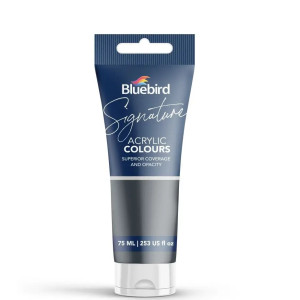 Bluebird Signature Acrylic Colour – Paynes Grey (75ml, Solid Shade)