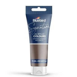 Acrylic Colour Solid Shades Vandyke Brown Signature 75ml Bluebird