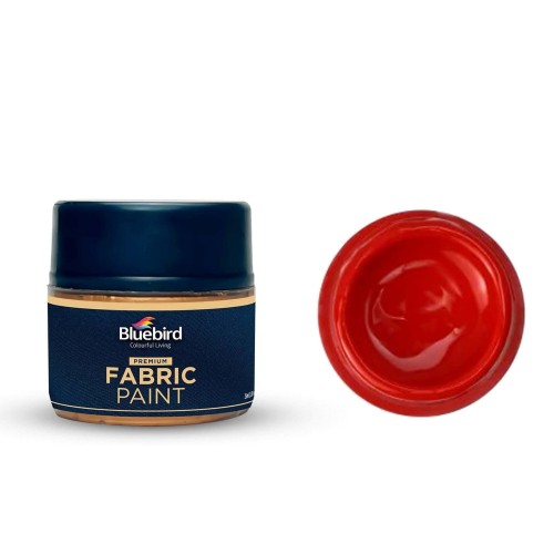 Fabric Paint Vermillion Primary 25ml Bluebird Fabric Paint Vermillion Primary 25ml Bluebird
