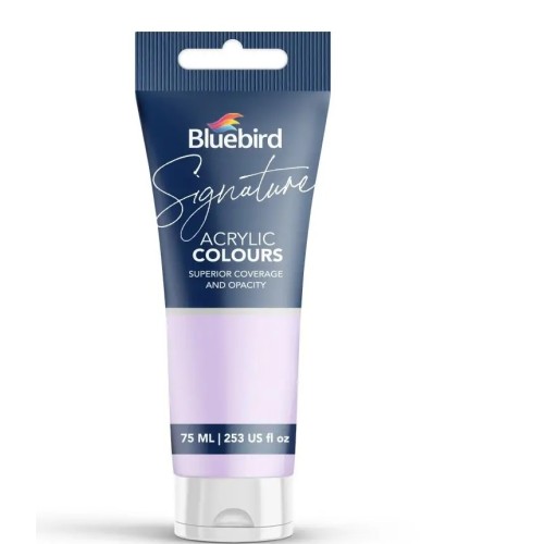 Acrylic Colour Solid Shades Victorian Purple Signature 75ml Bluebird