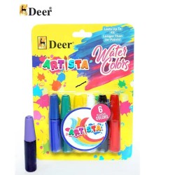 Mini Water Color Tube Blister Pack 6 Pcs Deer