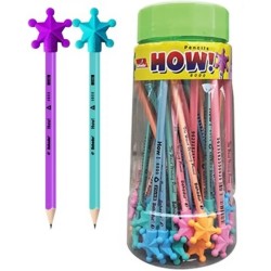 Pencil How 6000 With Star Jar of 48pcs Bahadur