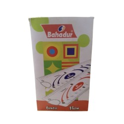 Scale 6 Inch (15cm) No.601 Pack of 48pcs Bahadur