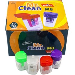 Sharpener Mr Clean Double Hole Jar50pcs M2 Bahadur