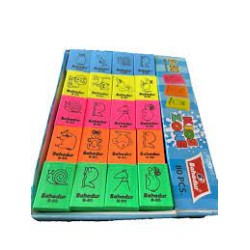 Eraser Kids Zone B-80 Color Pack of 80pcs Bahadur