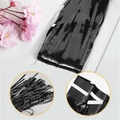 Foil Fringe Curtain Black Color Foil Fringe Curtain Black Color