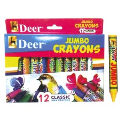 Wax Crayon Jumbo Color 12pec Deer