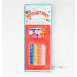 Candle Pack Of 24 Pcs With Small Candle Stand Candle Pack Of 24 Pcs With Small Candle Stand