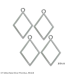 Diamond Pendant for Resin Jewelry Metal Frame Single piece Diamond Pendant for Resin Jewelry Metal Frame Single piece