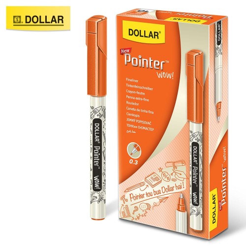 Pointer Orange New Wow 0.3 FLPTW03 Pack of 10 Dollar