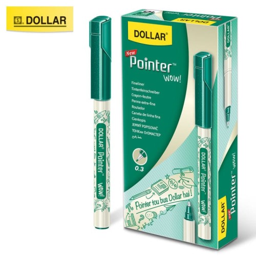 Pointer Green New Wow 0.3 FLPTW03 Pack of 10 Dollar