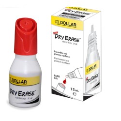 Ink Board Marker Dry Erase Red 15ml Dollar