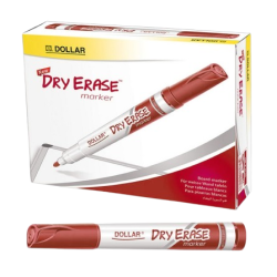 Marker Red Permanent 90 UML5 Pack of 10 Dollar