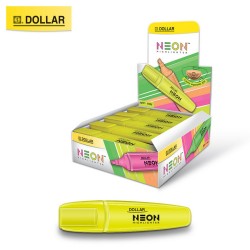 Highlighter Yellow Neon HL625 Pack of 10 Dollar