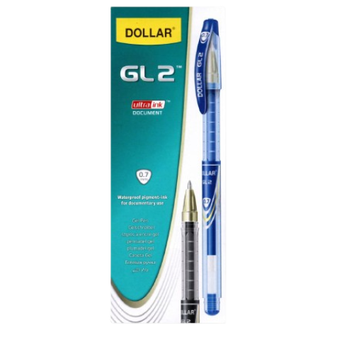 Gel Pen Blue GL2 BPGL207 Pack of 10 Dollar