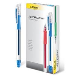 Ball Pen Blue Hybrid JETFLOW Pack of 10 Dollar