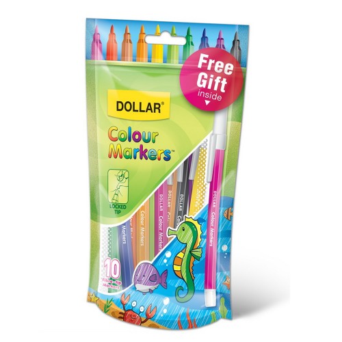 Marker Colour Pouch Pack of 12Dollar