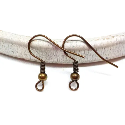 Earring Hock Copper Pack of 20 Earring Hock Copper Pack of 20